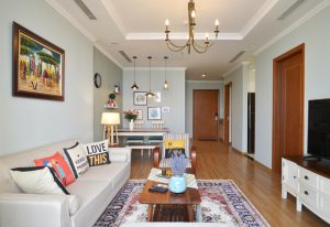 ハノイ賃貸アパート – Vinhomes Nguyen Chi Thanh魅力的な2LDKアパート