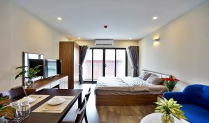 ハノイ賃貸アパート – タイホー区にあるスタジオタイプのサービスアパートメント、外国人向け