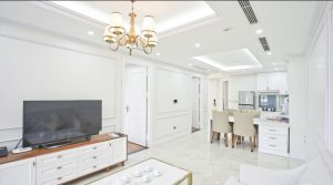 ハノイの高層シティビュー：ハイバーチュン区の2LDKサービスアパート