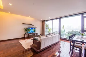 ハノイ賃貸アパート | 安全で便利な2ベッドサービスアパート – 日本人向け、全設備完備、West Lake近く