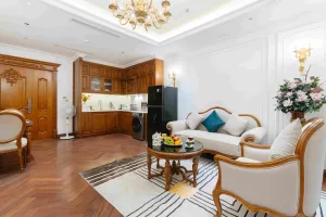 ハノイ賃貸アパート｜Tay Ho区Trich Sai通りの美しい1ベッドルーム高級サービスアパート