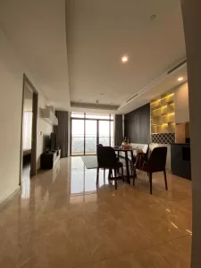 ハノイ賃貸アパート – 日本人向けSungrand Thuy Khue 2LDKコンドミニアム、居住空間