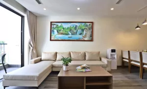 ハノイ賃貸アパート | 西湖近くの静かで美しい1LDKサービスアパート – タイホー区