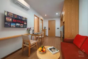 ハノイ市Tay Ho区の1ベッドルームサービスアパートメント – 月570USD