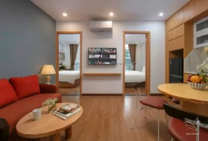 ハノイ 日本人向け アパート – タイホーサービスアパートメント 2ベッドルーム、月800-850USD