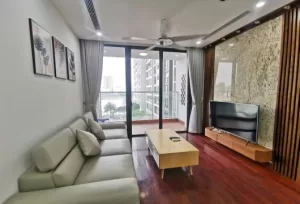 ハノイ賃貸アパート | Vinhomes Skylakeで賃貸の3ベッドルームアパート、湖の景色、月額1100USD