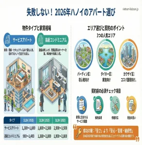 2026年版｜ハノイ賃貸アパート完全ガイド｜日本人向け長期滞在・契約・相場・エリア解説