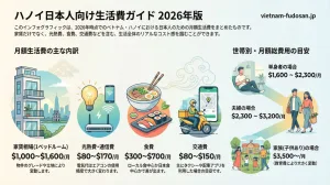 ハノイ賃貸アパートの実際の生活費はいくら？日本人向け月額コスト完全解説【2026年版】