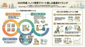 ハノイ賃貸アパートはいつ探すのがベスト？日本人向け最適タイミング解説【2026年版】