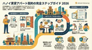 ハノイ賃貸アパート契約の流れ2026｜日本人向け安心ガイド