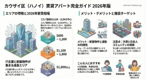 カウザイ区のハノイ賃貸アパート完全ガイド｜IT企業エリアの人気物件2026