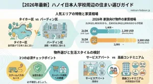 ハノイ日本人学校周辺のおすすめ賃貸アパート｜家族向け住宅ガイド2026