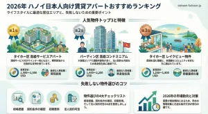 ハノイ賃貸アパートおすすめ物件ランキング2026｜日本人向け厳選トップ10