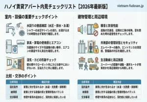 ハノイ賃貸アパートの内見チェックリスト完全ガイド｜日本人向け2026年版