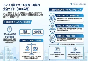 ハノイ賃貸アパートの更新・再契約完全ガイド｜日本人向け2026年版
