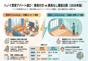 ハノイ賃貸アパートの家具付き・家具なしを徹底比較｜日本人向け2026年版